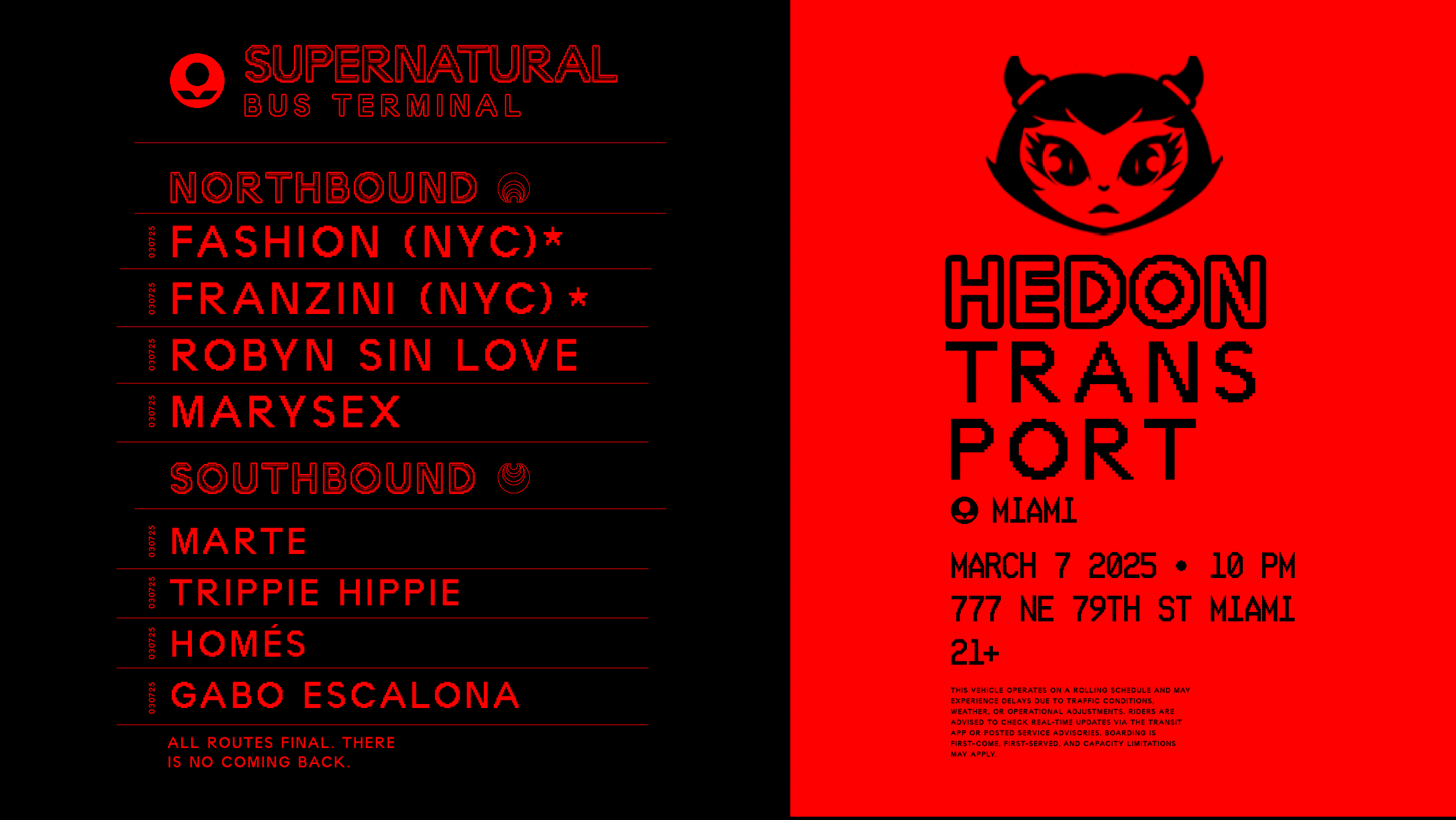 Hedon Transport Miami Cover