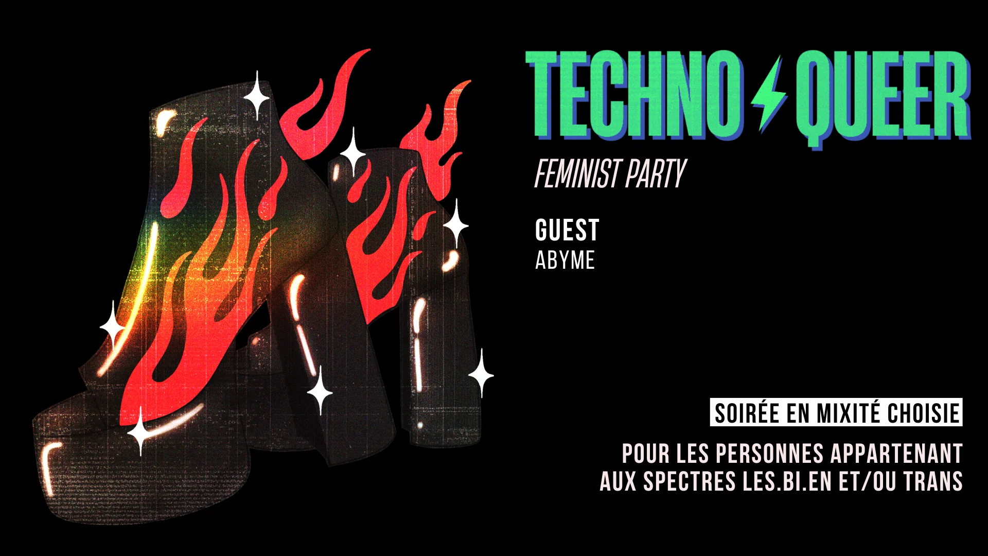Techno · Queer · Féminist · Party 13.06 Cover