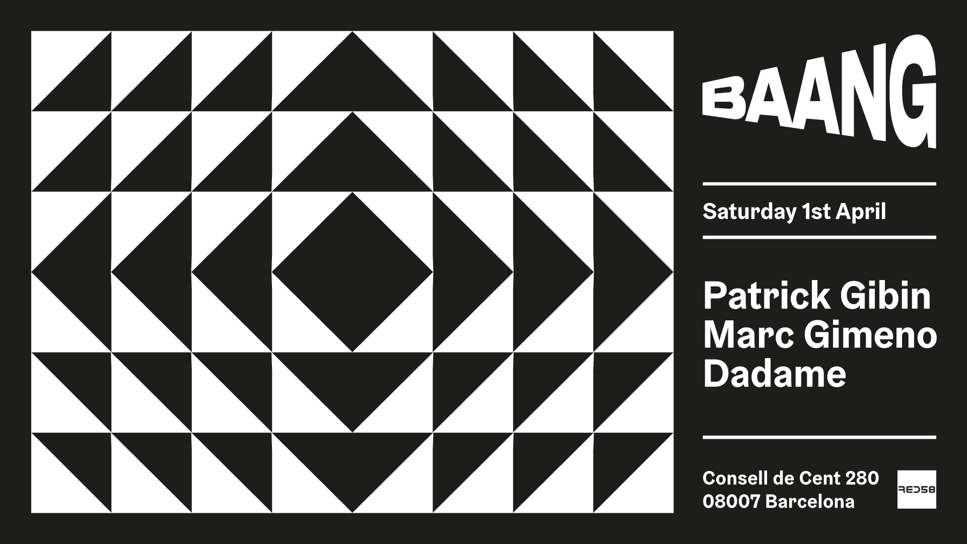 Baang With Patrick Gibin, Dadame & Marc Gimeno Cover