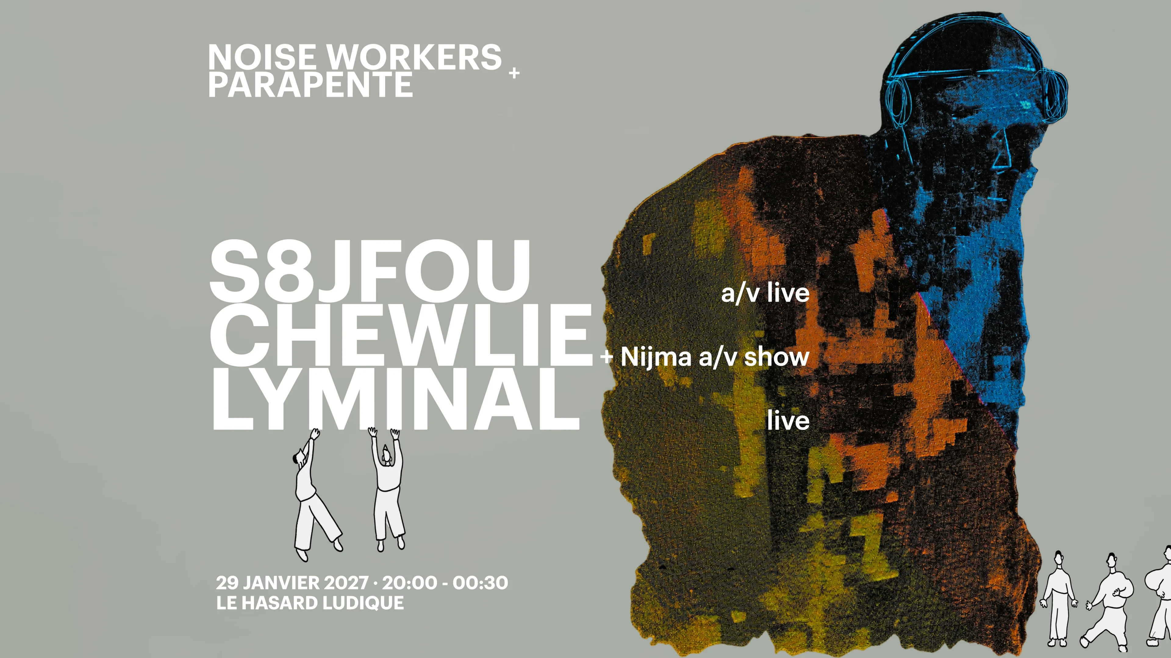 Noise Workers X Parapente - S8jfou + Chewlie + Lyminal Cover