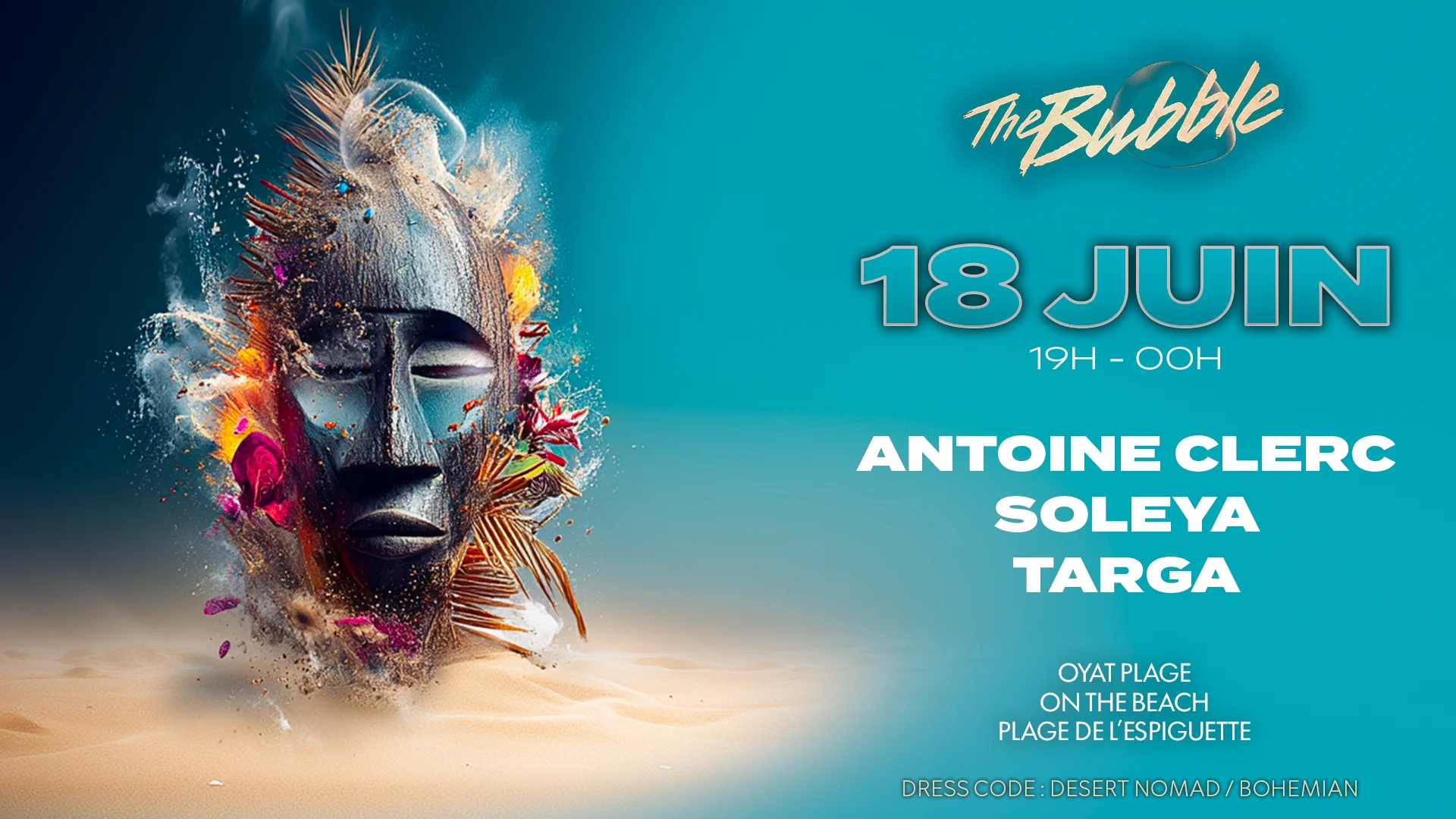 The Bubble On The Beach - 18 Juin Cover