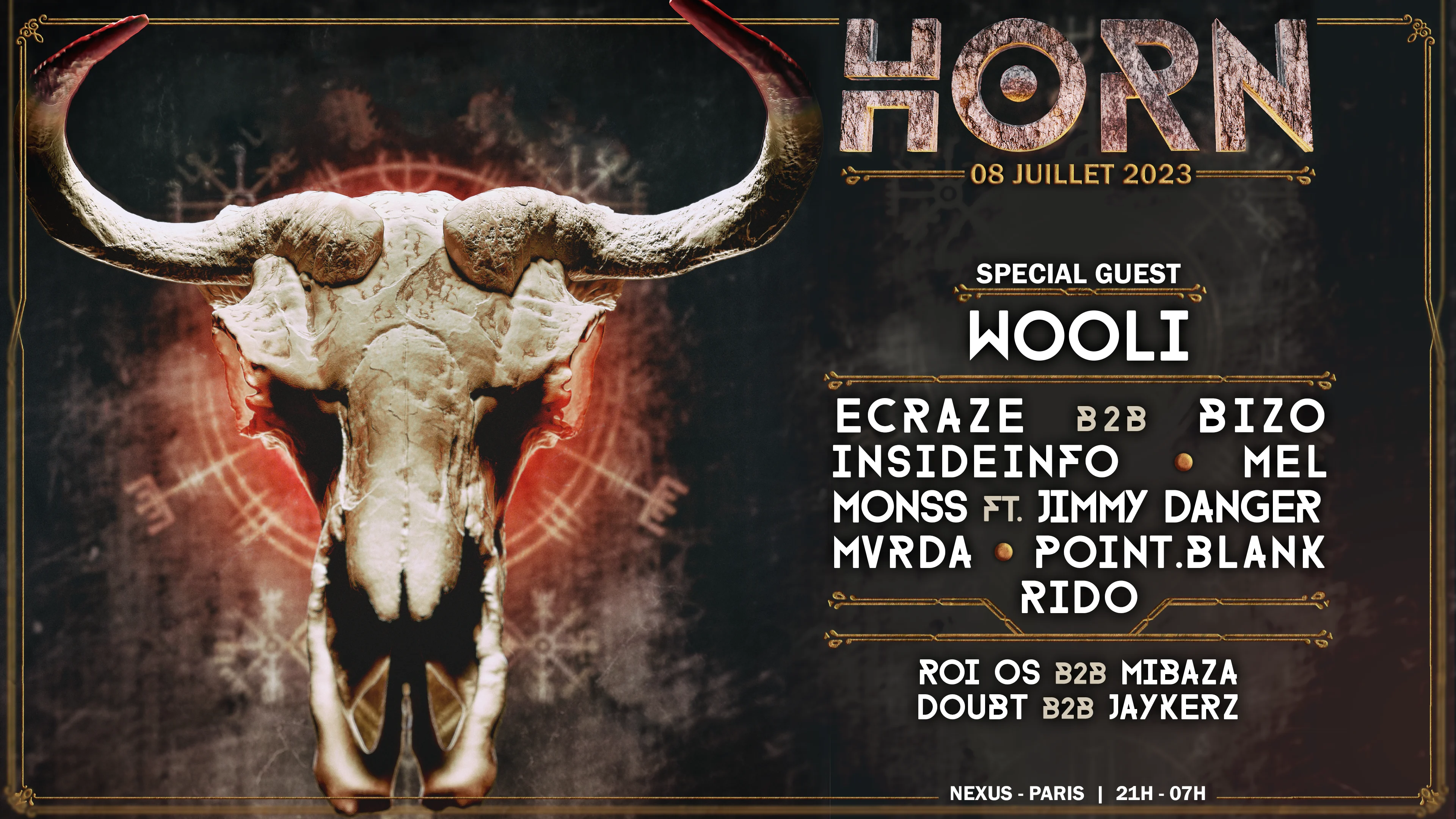Horn W/ Wooli - Insideinfo - Mvrda - Monss & More ! Cover