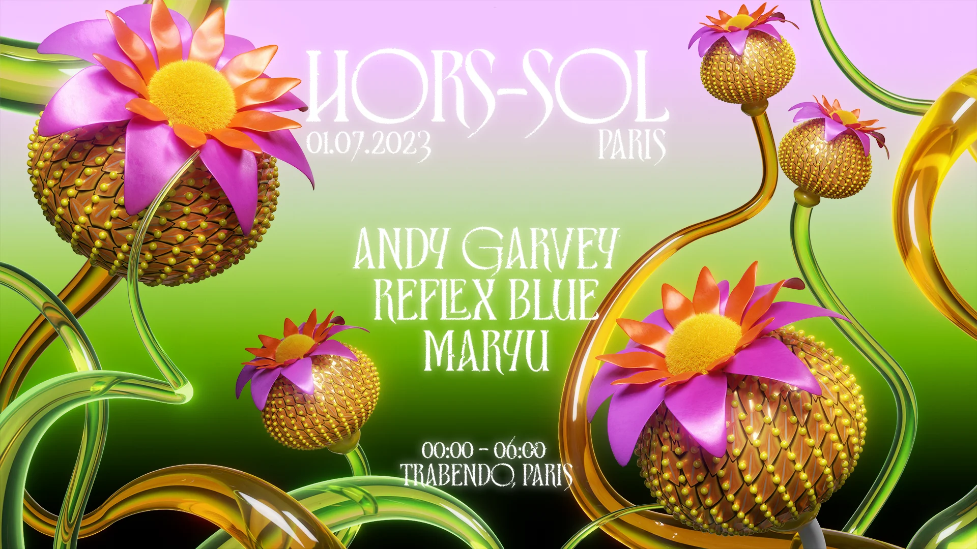 Hors-Sol X Trabendo : Andy Garvey + Reflex Blue + Maryu Cover