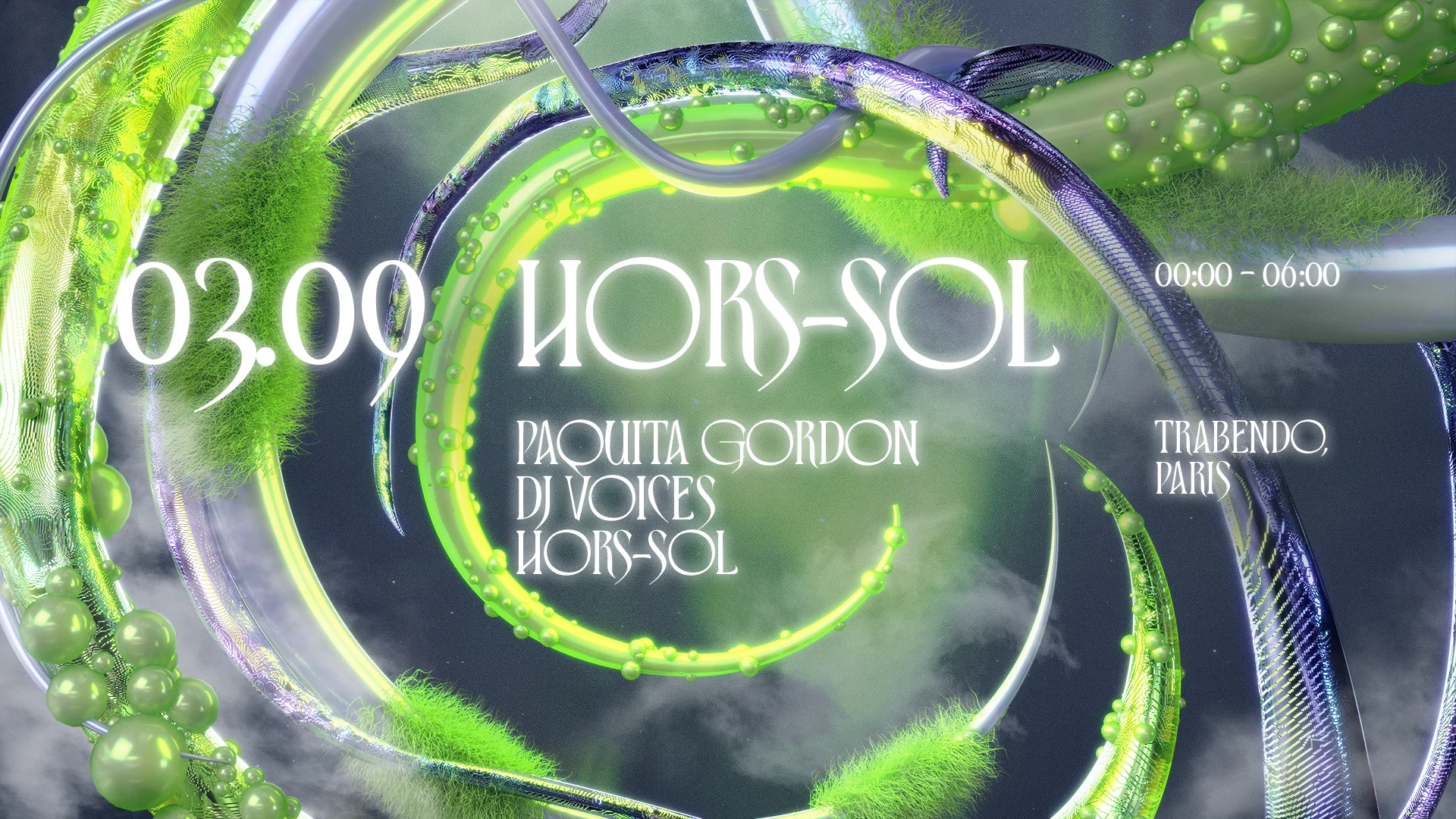Hors-Sol X Trabendo : Paquita Gordon + Dj Voices + Hors-Sol Cover