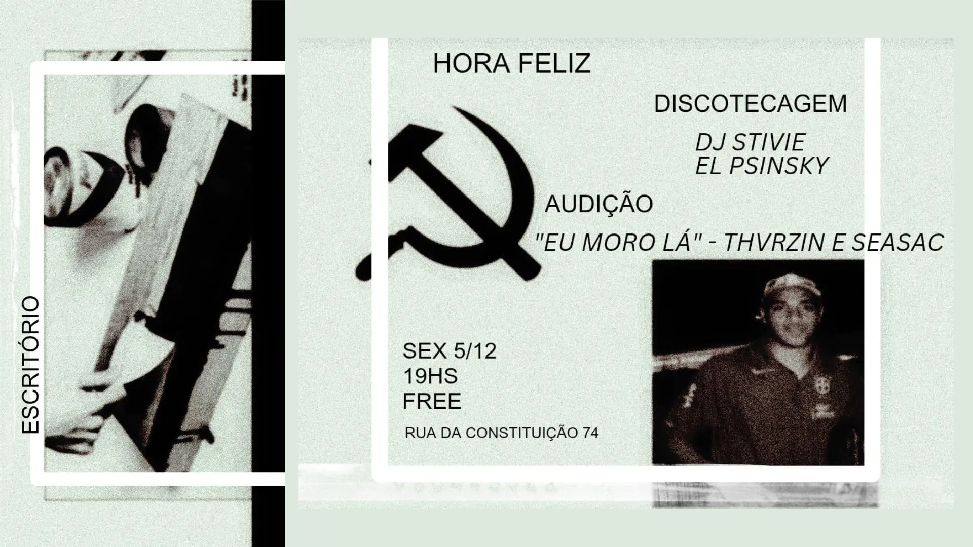 Hora Feliz • Audição "Eu Moro Lá" No Escritório Cover