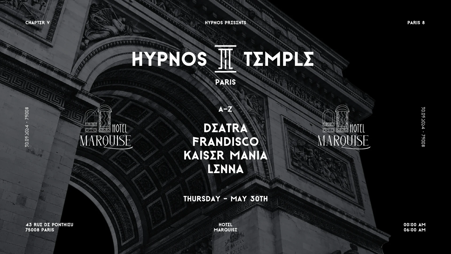 Hotel Marquise X Hypnos Temple - Chapter V Cover