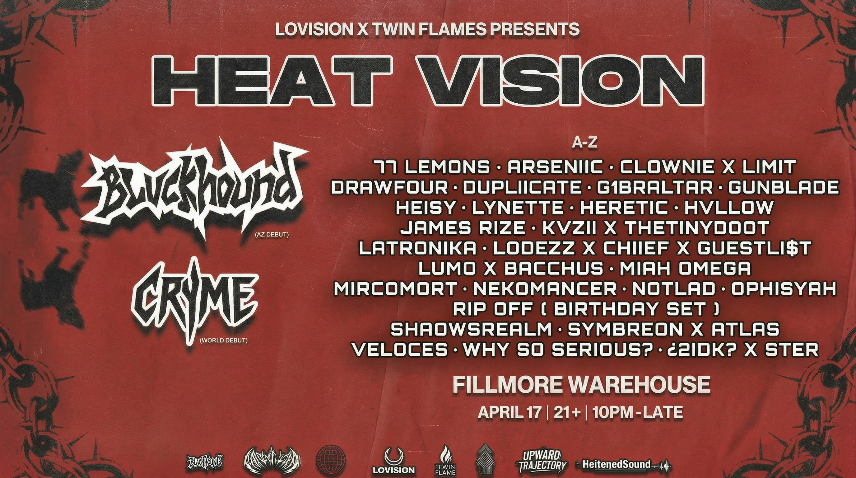 Lovision X Twin Flames Presents - Blvckhound • Cryme Cover
