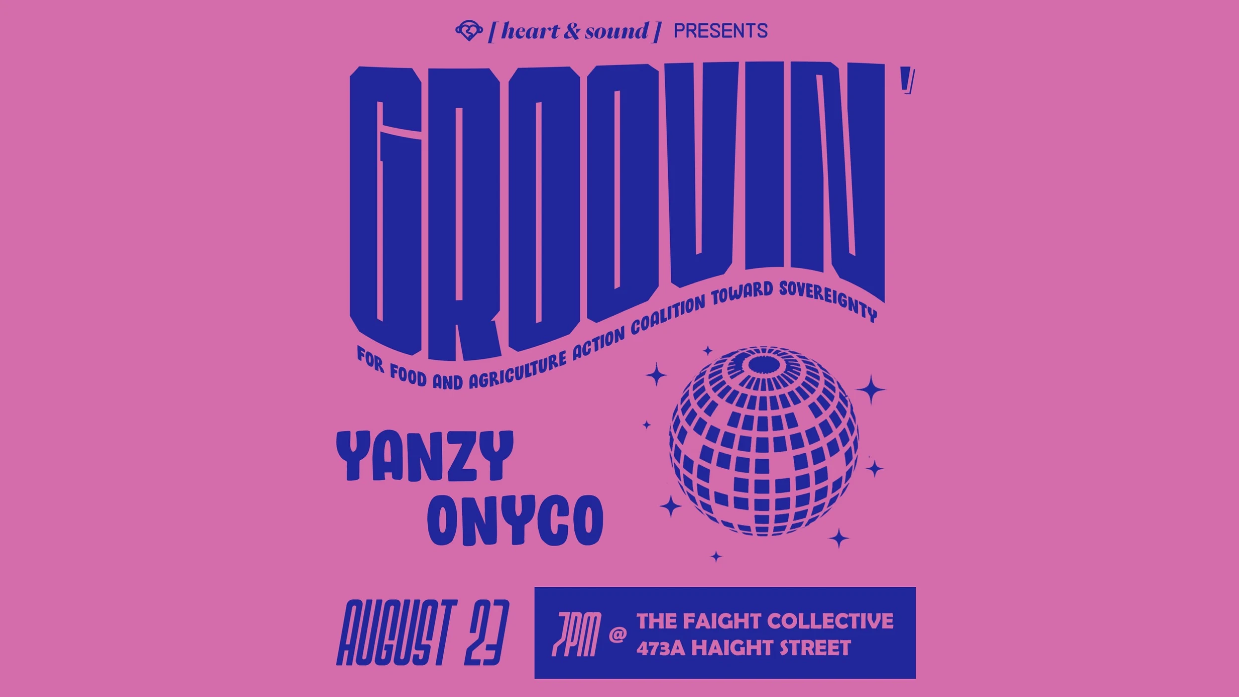 Heart&Sound Presents: Groovin’ For F.A.A.C.T.S. @ The Faight Cover