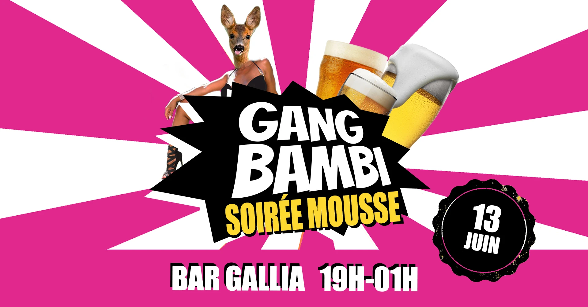Gang Bambi - Soirée Mousse - Bar Gallia Cover