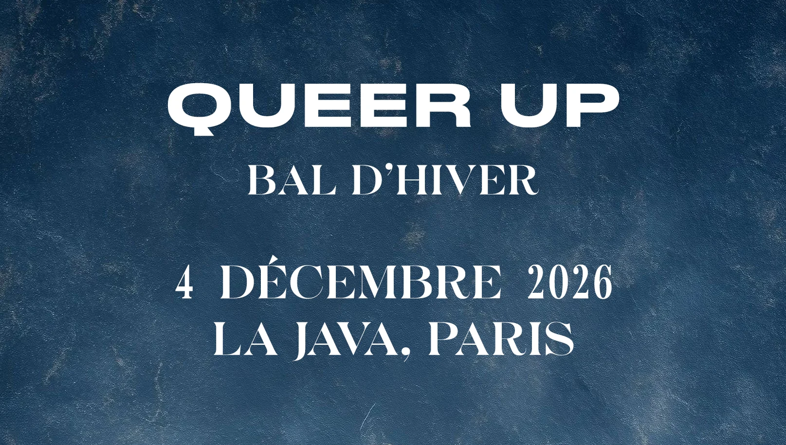 Queer Up : Bal D'hiver Paris (Soirée Lesbienne Et Queer) Cover