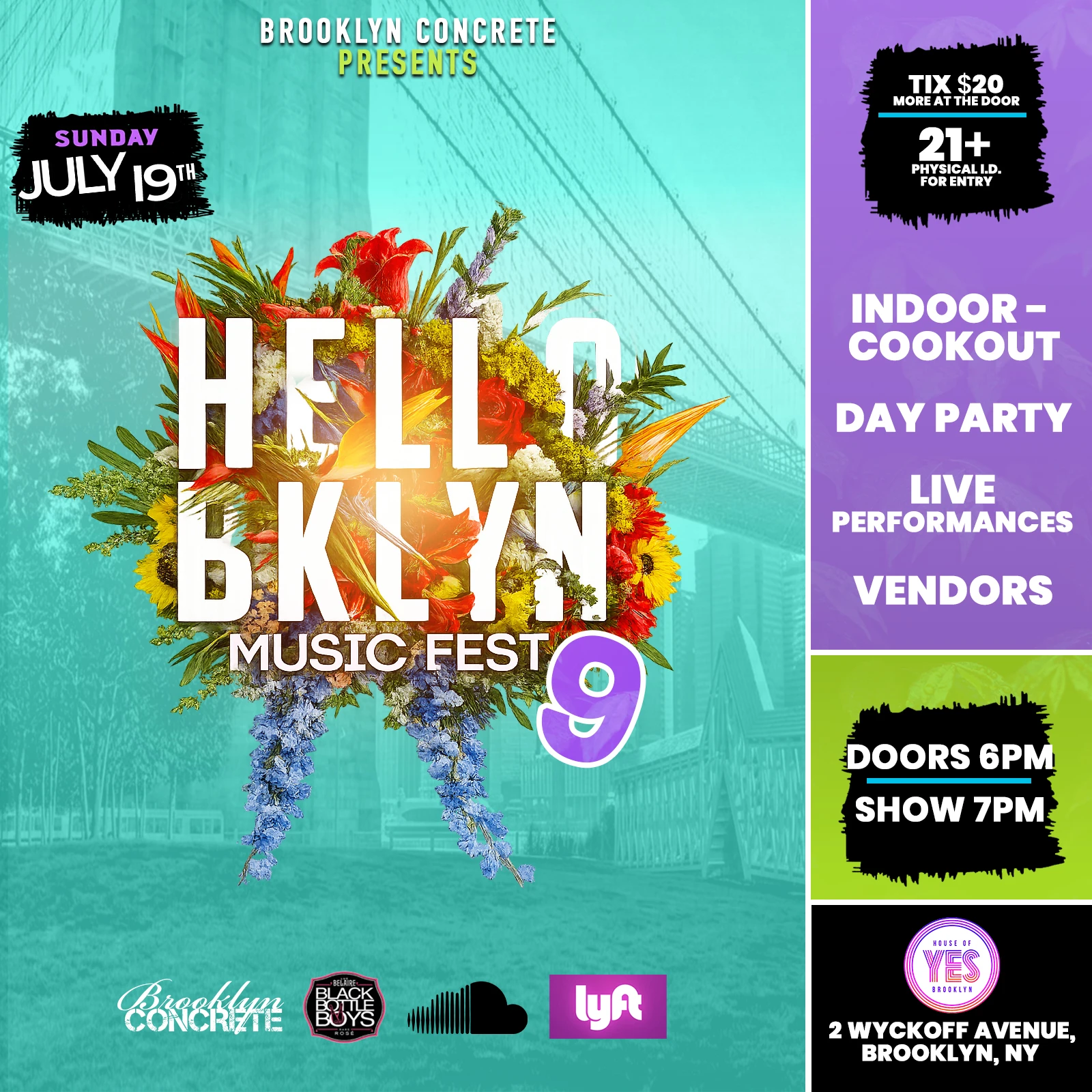 Hello Bklyn Music Fest 9 Cover