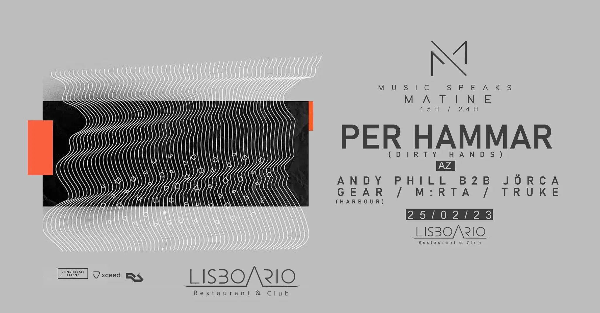 Music Speaks Matine W/ Per Hammar Cover