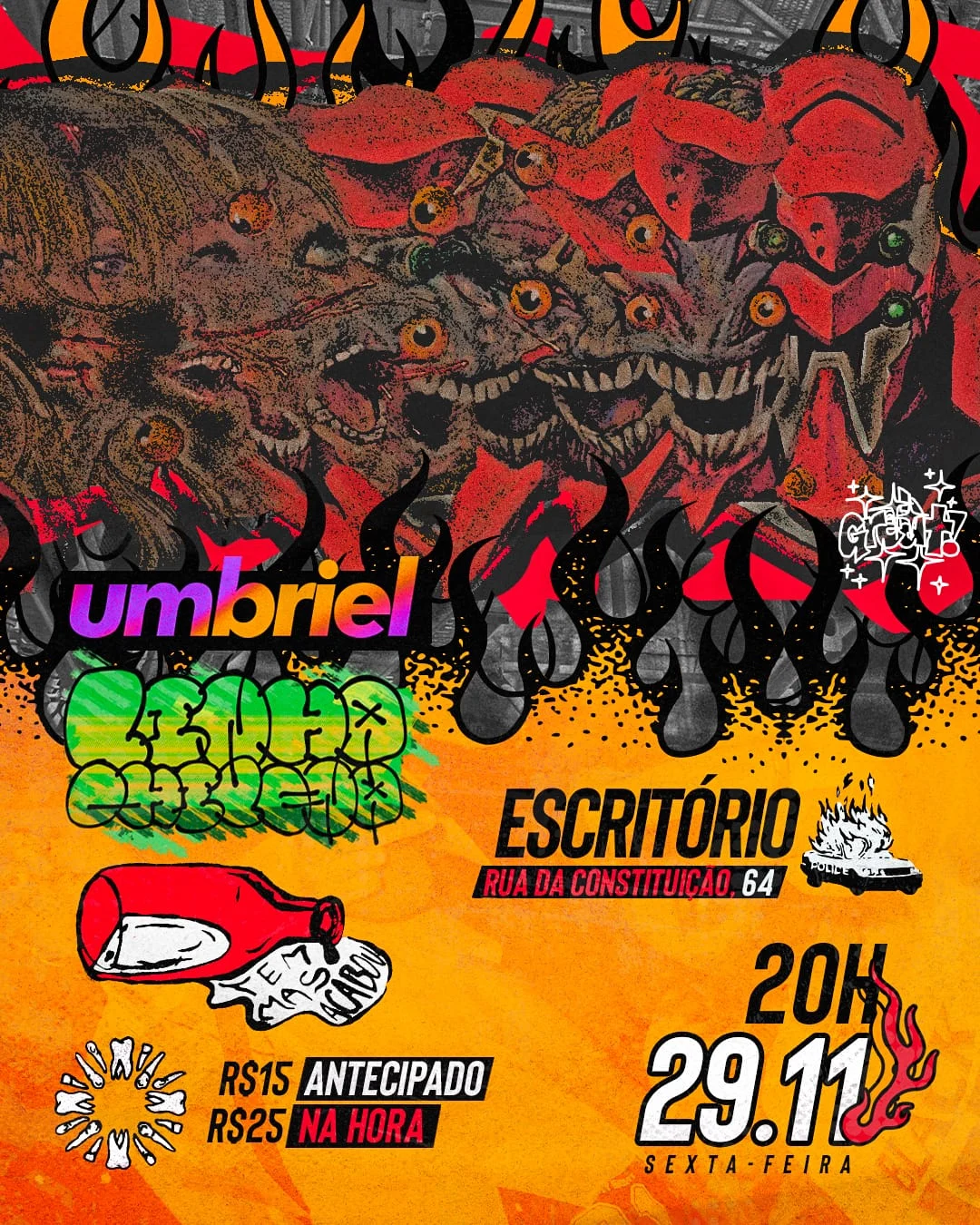 Linha Chilena • Tem Mas Acabou • Umbriel No Escritório Cover
