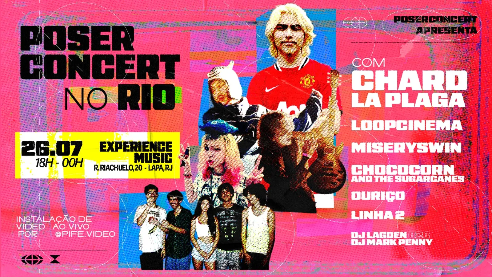 Chardlaplaga, Miseryswin E + No Rio 3° Edição Poserconcert Cover