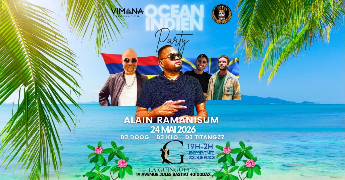 Océan Indien Party: Alain Ramanisum Dj Doog Dj K-Lo Titangzz Cover
