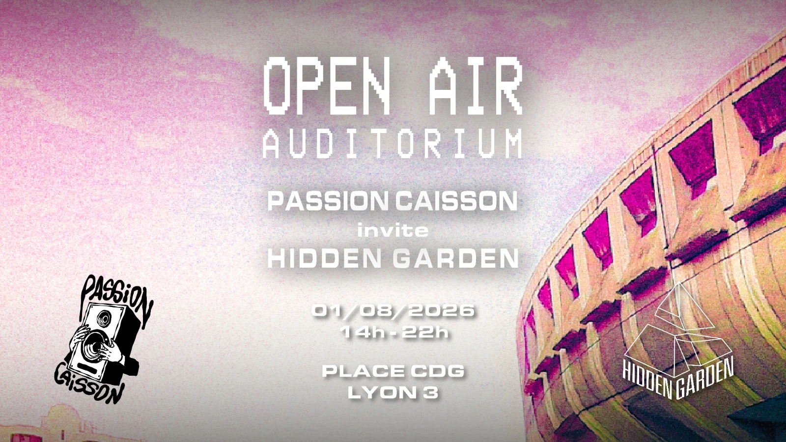 Open Air Techno - Passion Caisson Invite Hidden Garden Cover