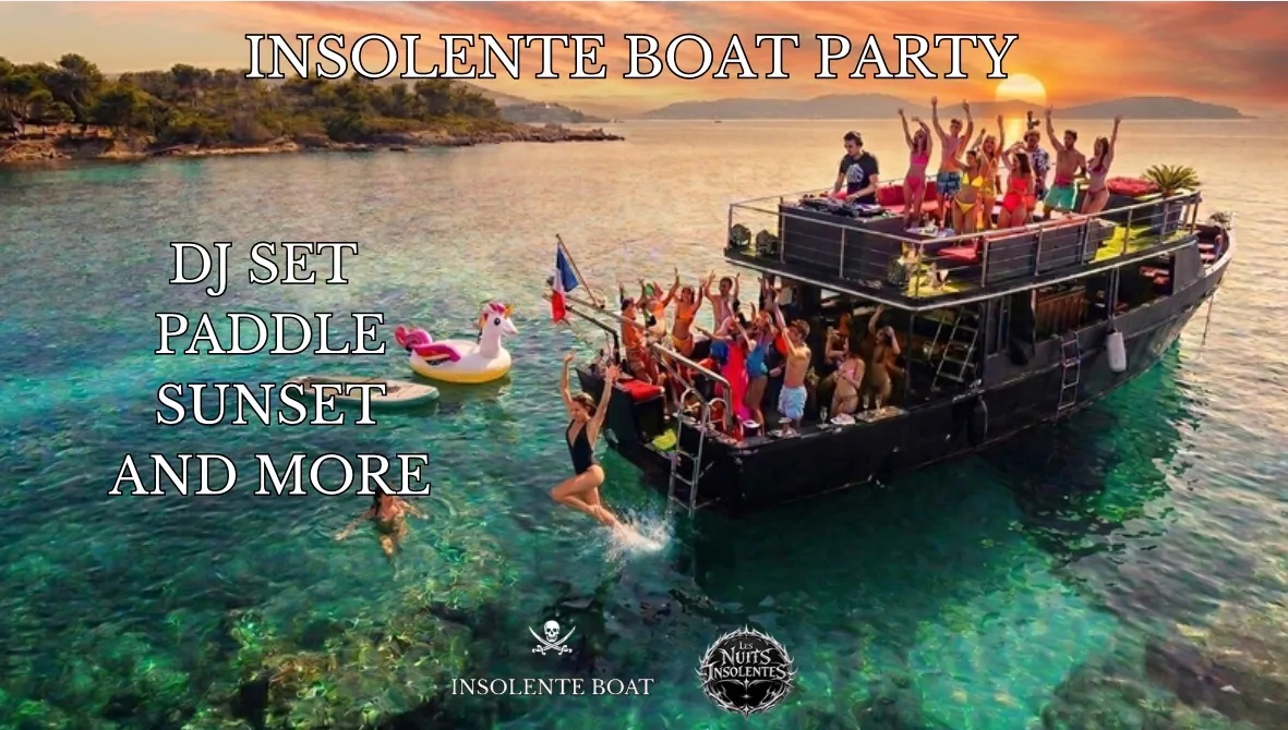 Insolente Boat Party With Dj Set Cover