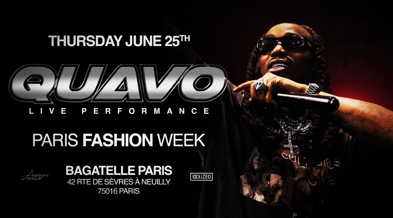 Jeudi 25juin - Quavo Live Performance - Bagatelle Cover