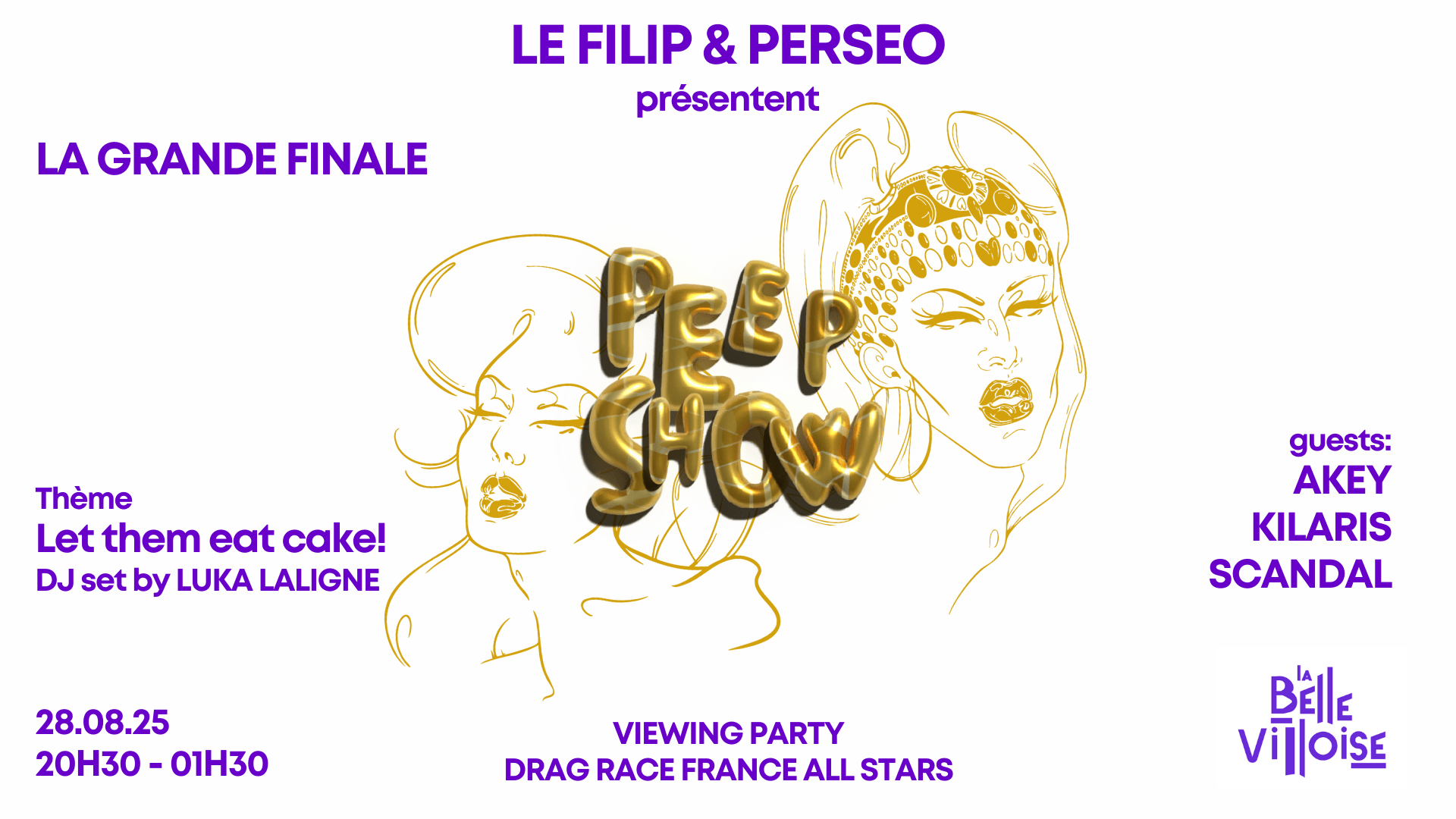 Peep Show | Viewing Party Finale De Drag Race France As Cover