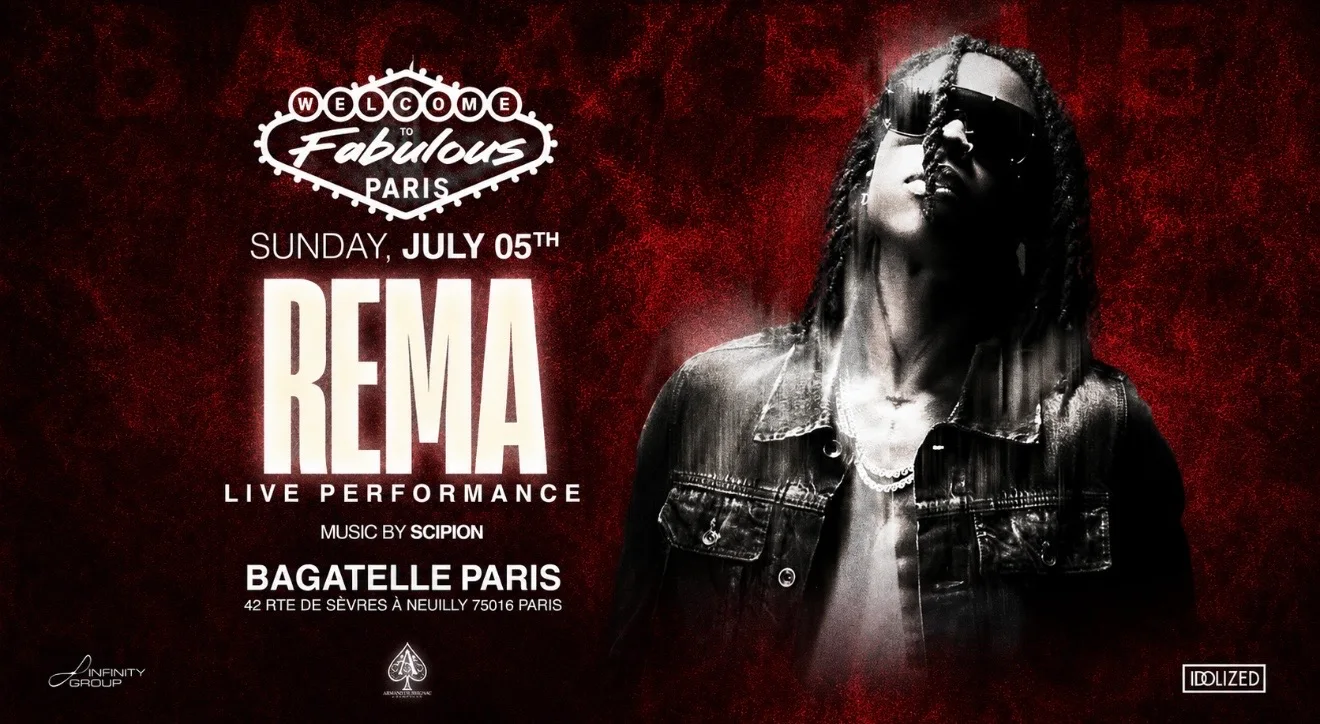 Fabulous Sunday July 05th - Rema Live Performance -Bagatelle Cover