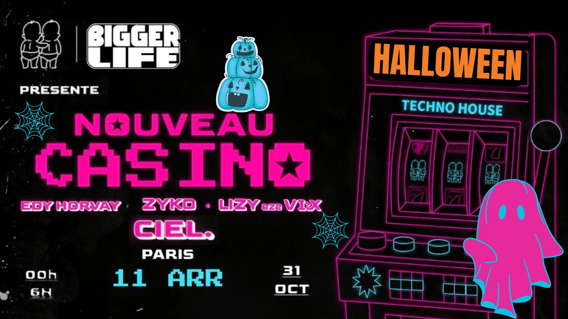 Halloween Edition : Ménagère X Bigger Life @Nouveau Casino Cover