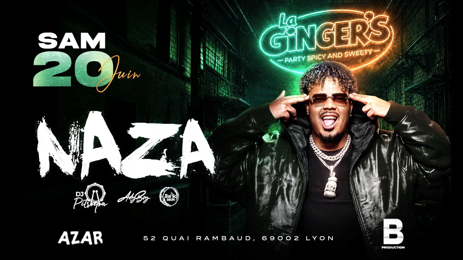La Ginger's X Naza In Azar Club Cover