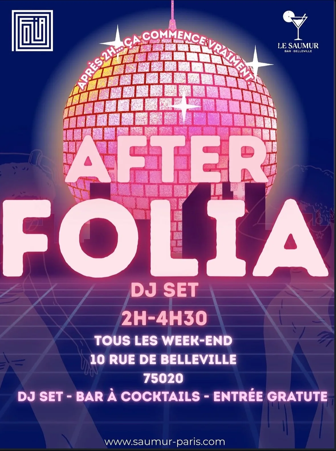 After Folia - Vendredi Soir - Dj Set - Entree Gratuit Cover