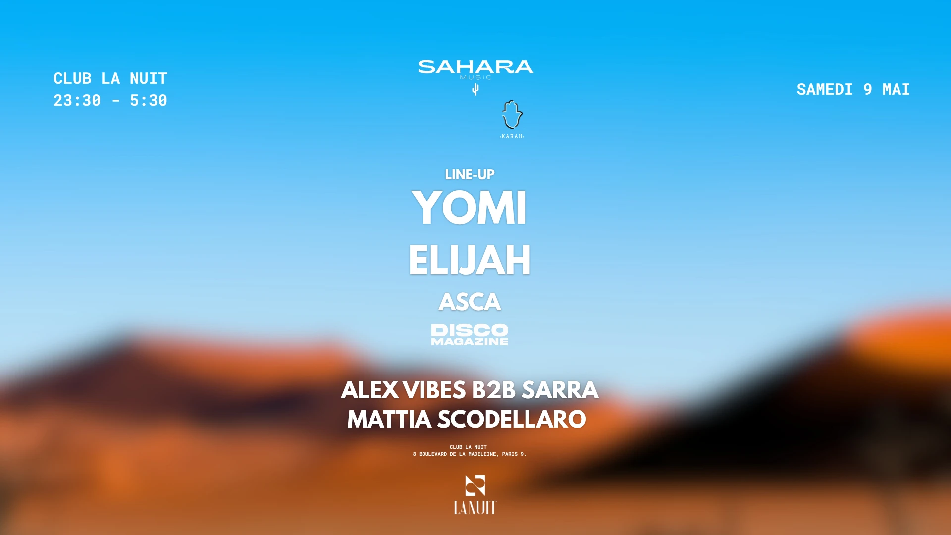 Sahara X Disco Magazine Cover