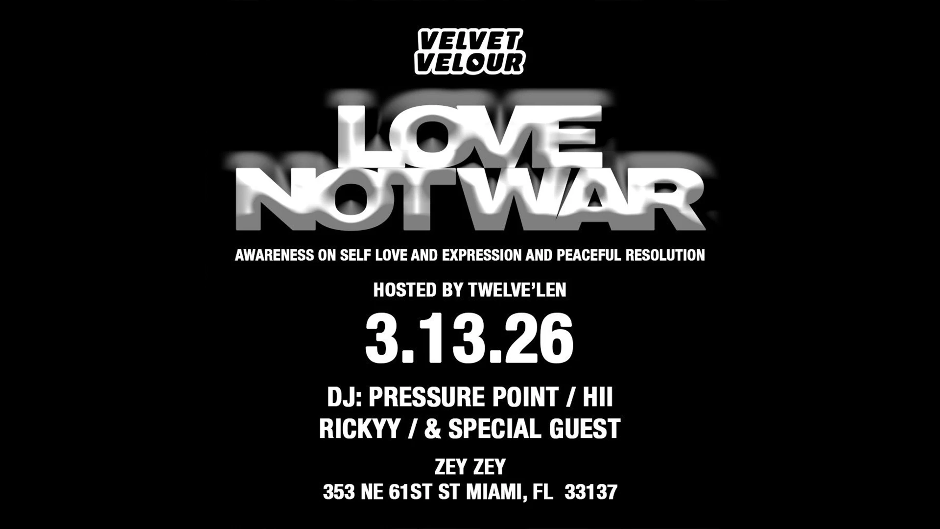 Love Not War Cover