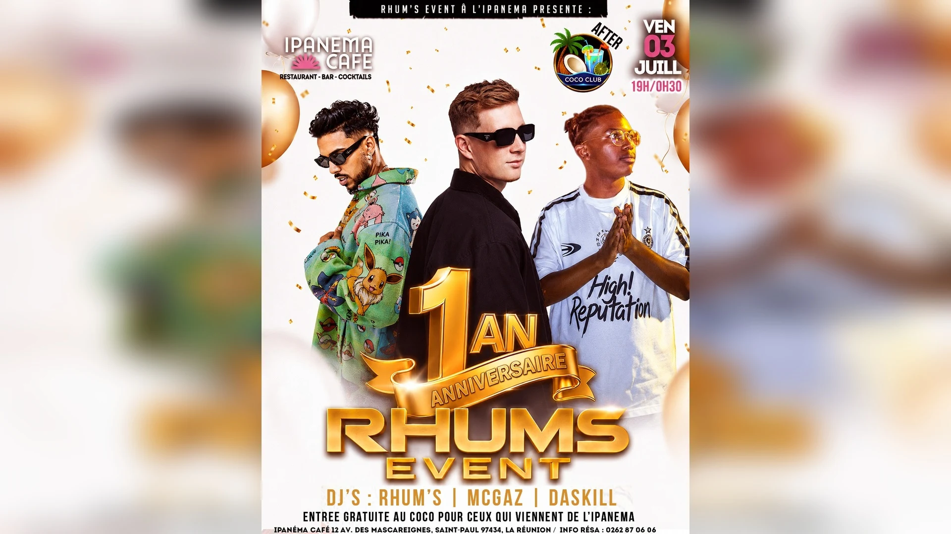 Rhum's Event Anniversaire Cover