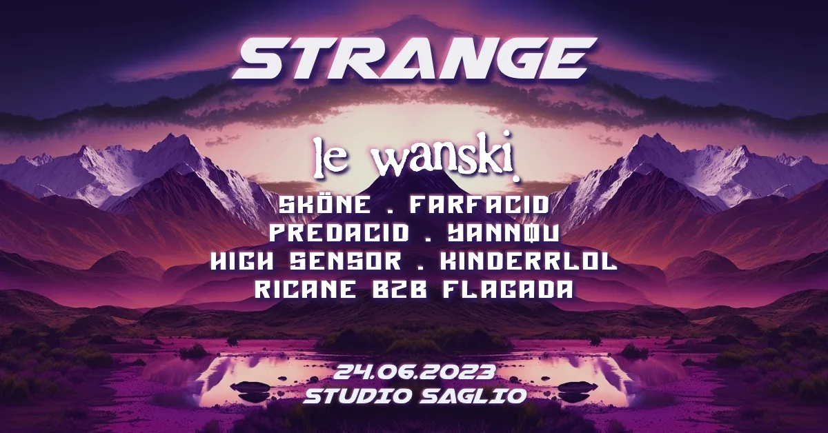 Strange Invite Le Wanski + Sköne + Farfacid + Yannøu Cover