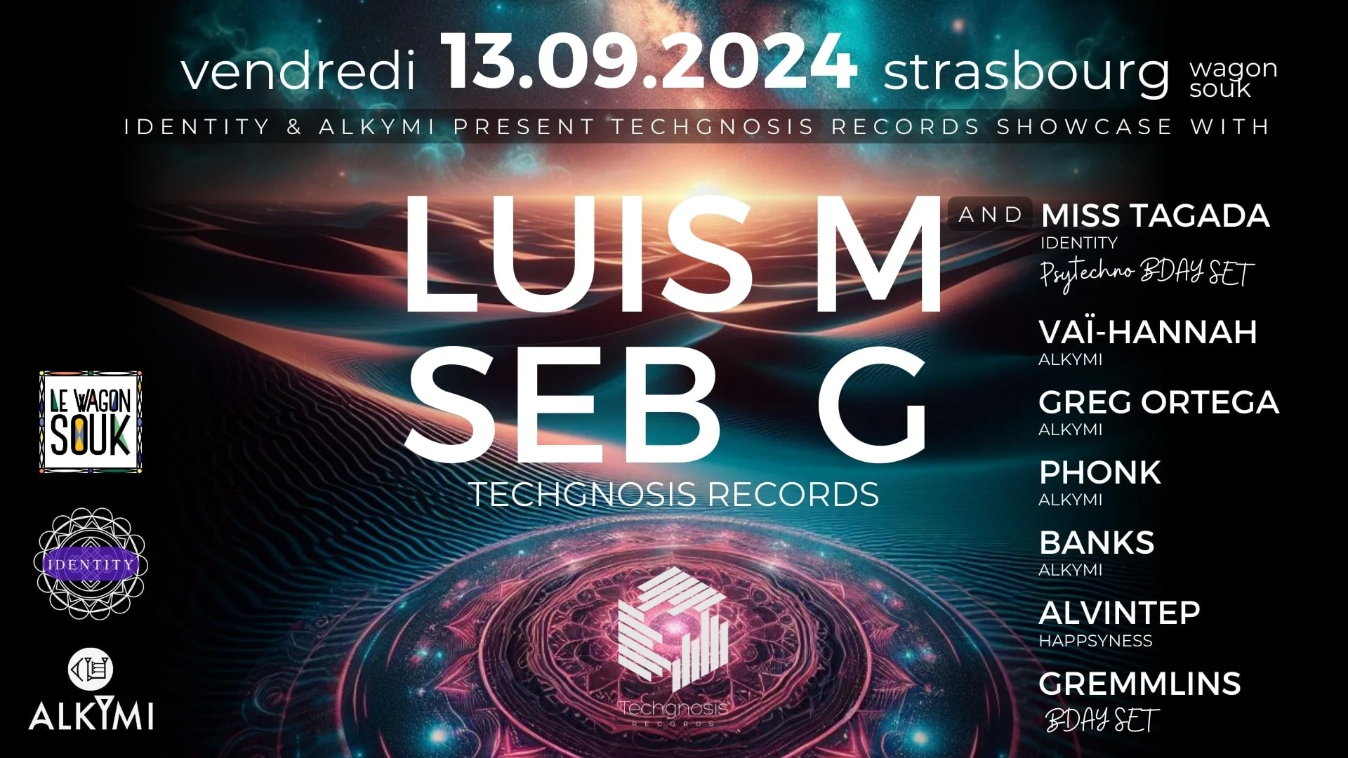 Luis M & Seb G , Techgnosis Records Showcase Cover