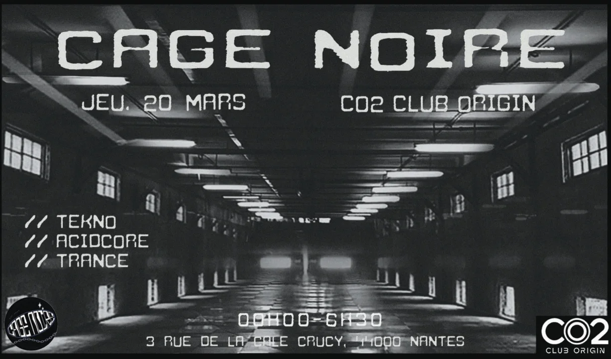 Cage Noire Invite Mutic - Jeudi 24/03 - Co2 Club Origin Cover