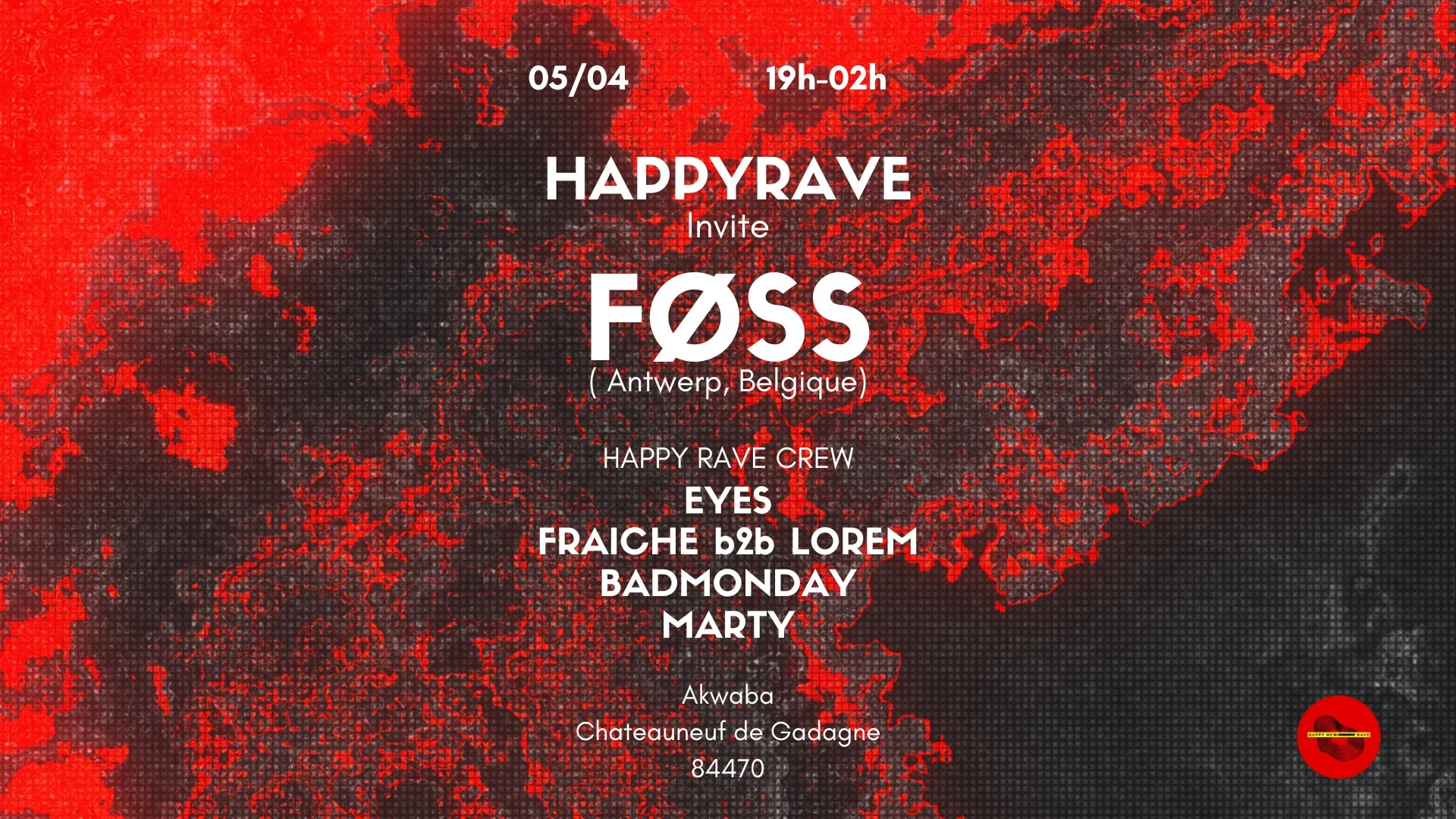 Happy Rave Invite Føss Cover