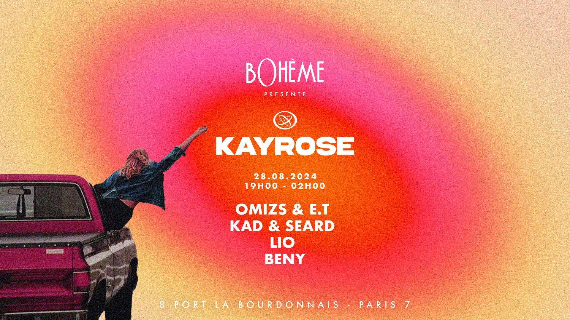 Bohème Paris Présente Kayrose - 28 Aout Cover