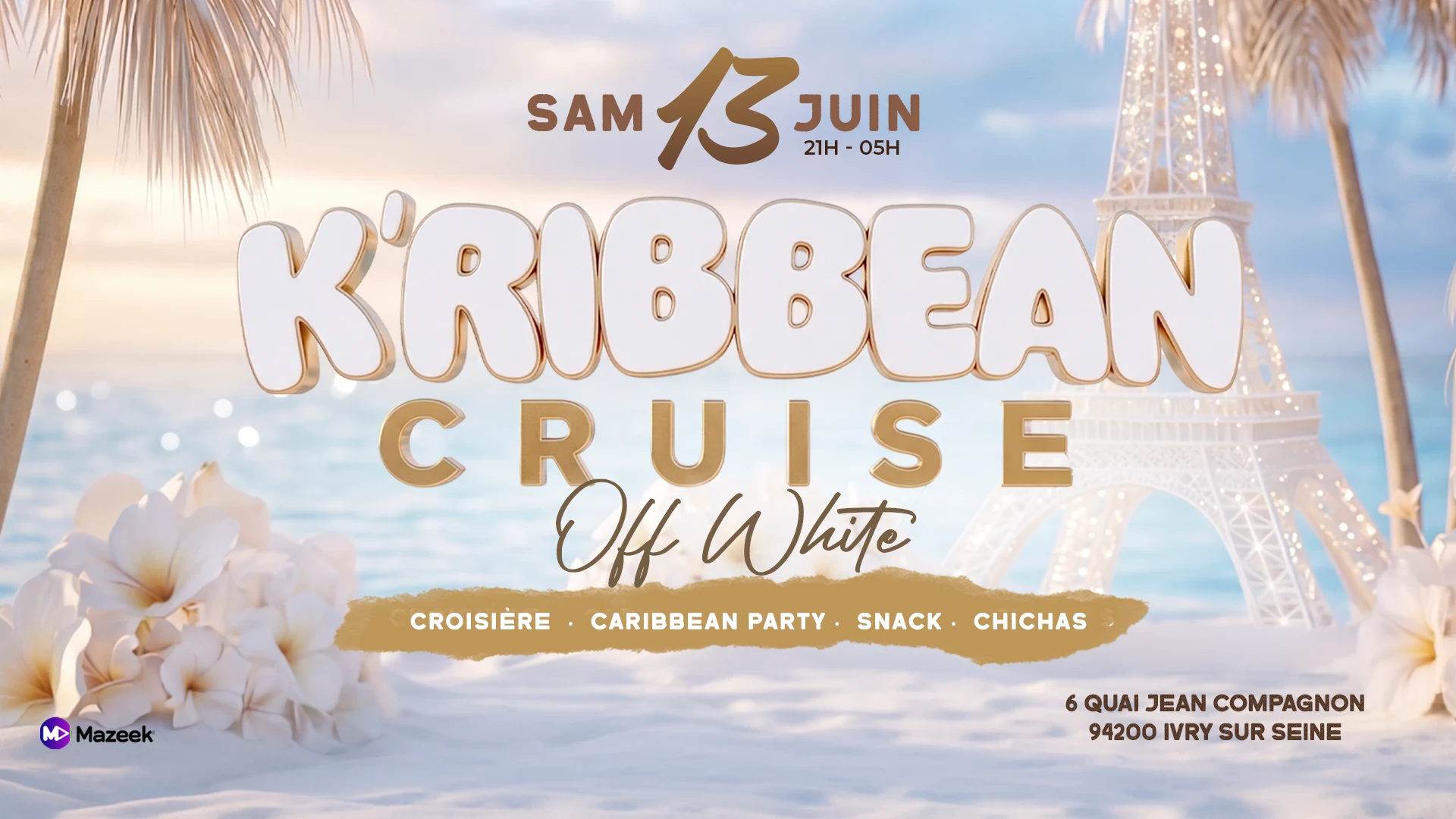 K’Ribbean Cruise | Croisière| Rooftop| Terrasse Cover