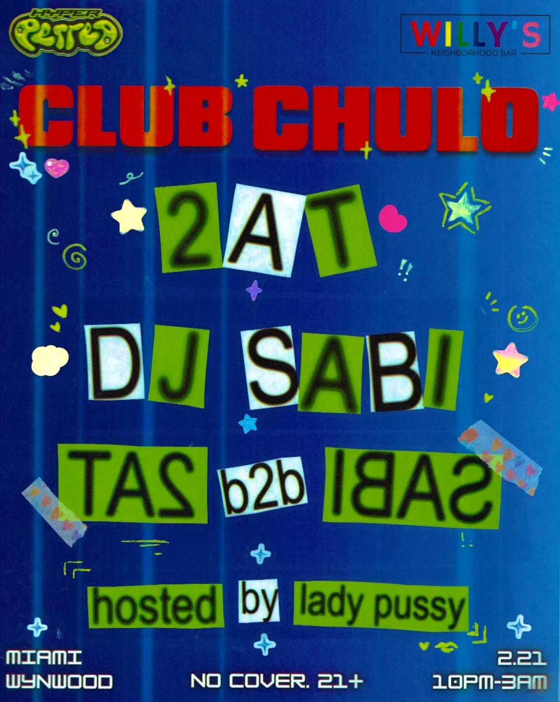 Club Chulo Ft. 2at, Sabi, Dizzy Smarp, Lady Pussy Cover