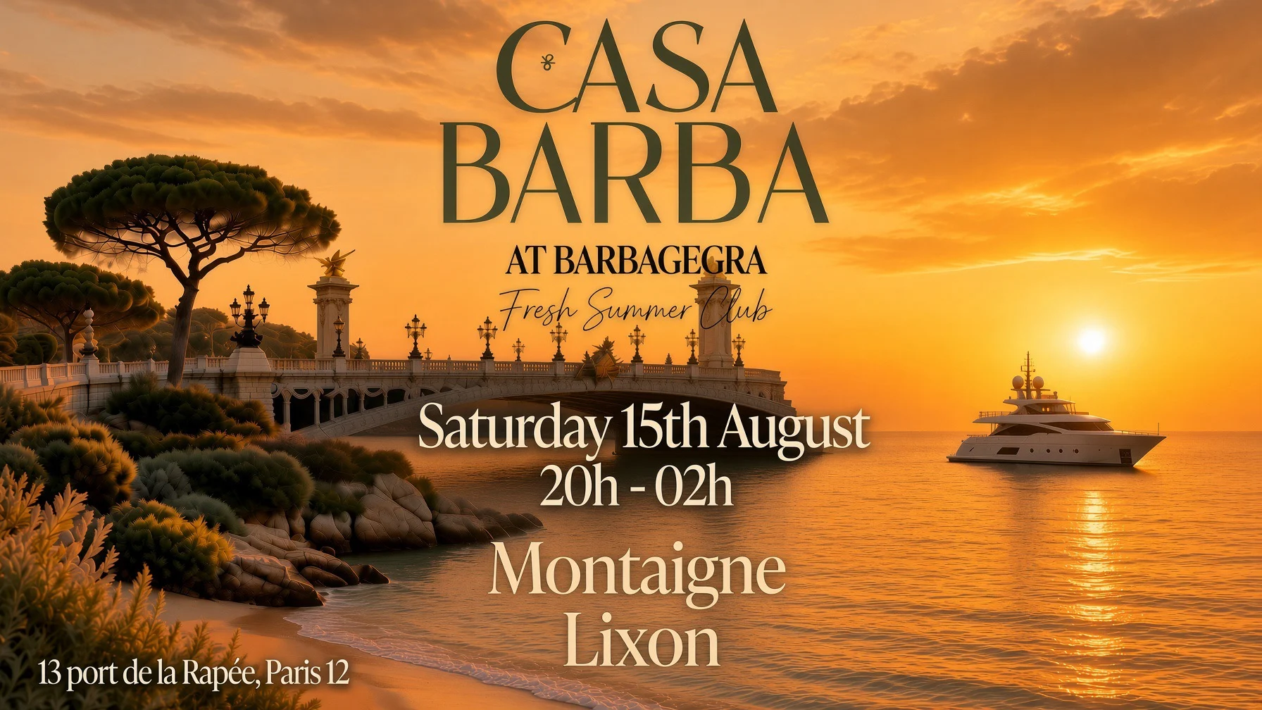 Casa Barba Sunset Party Cover