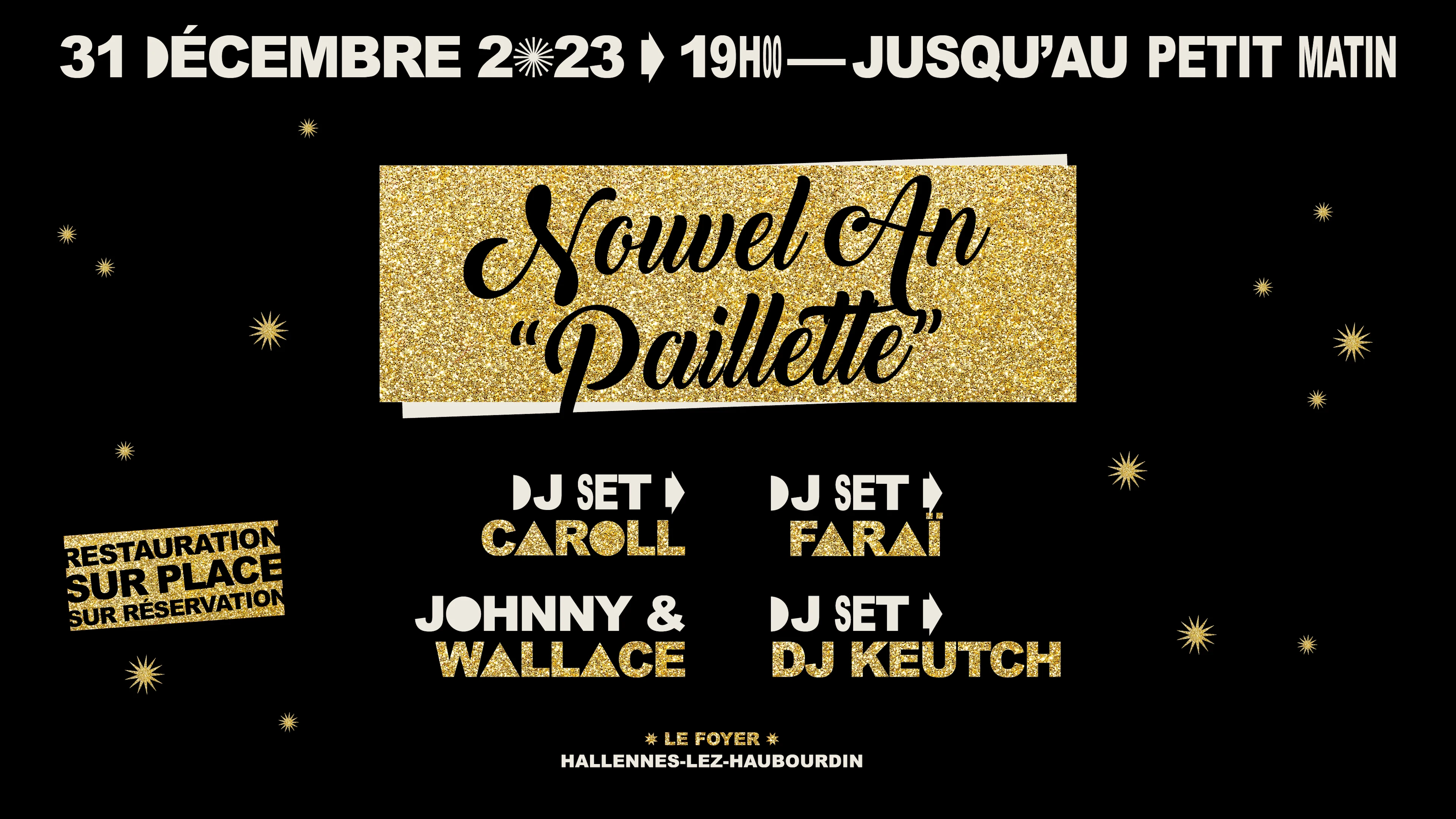 Nouvel An Paillettes Cover