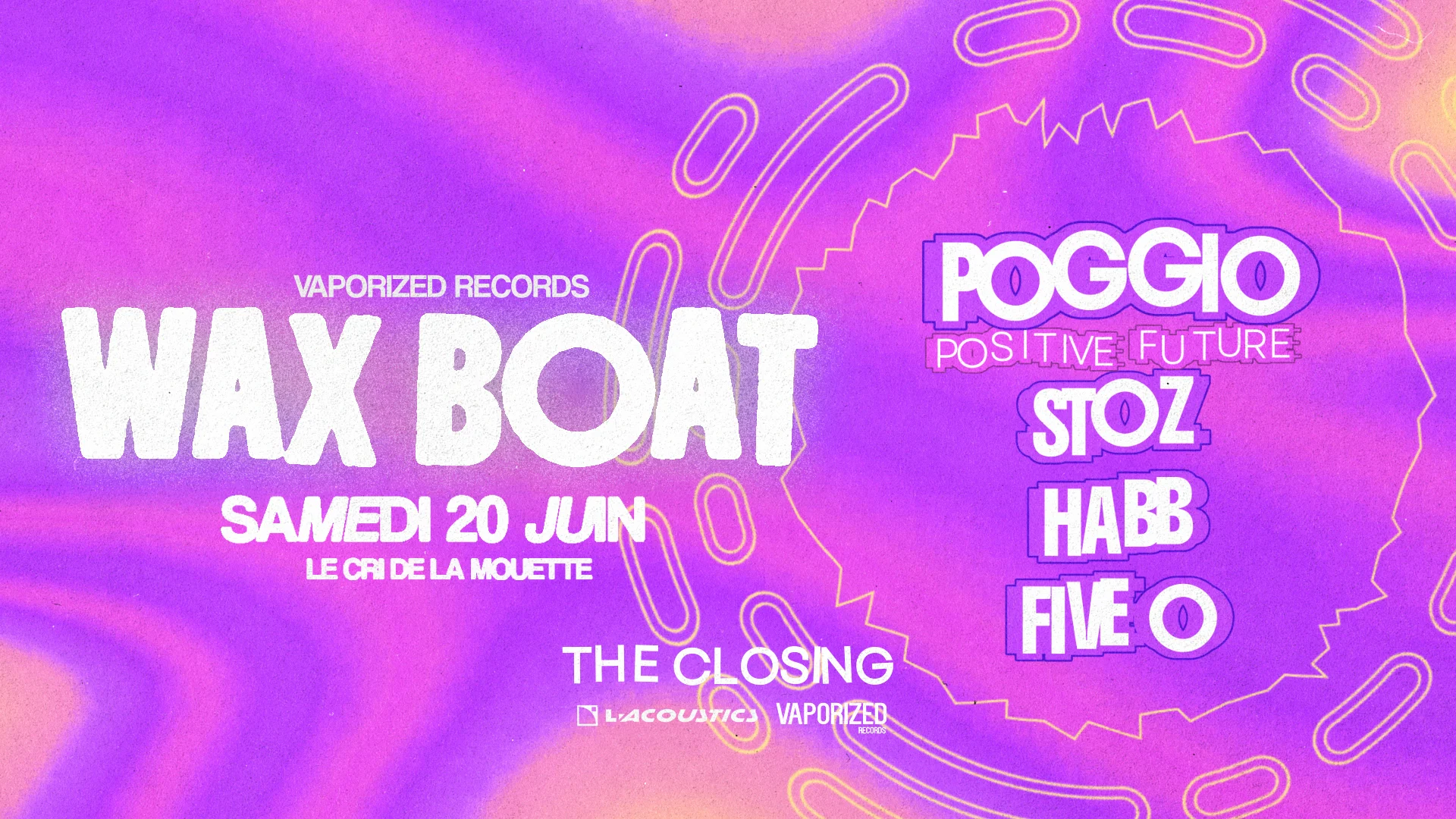 Wax Boat With Poggio (Positive Future) & Stoz (Prism) Cover