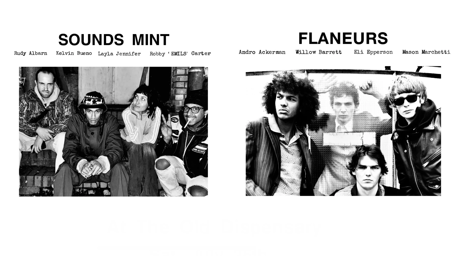 Sounds Mint And Flaneurs At The Old Dispensary Camberwell Cover