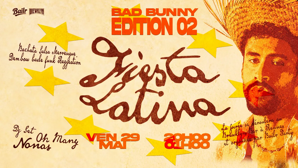 Bad Bunny Édition #2 At Brewklyn Bar 29/05 Cover