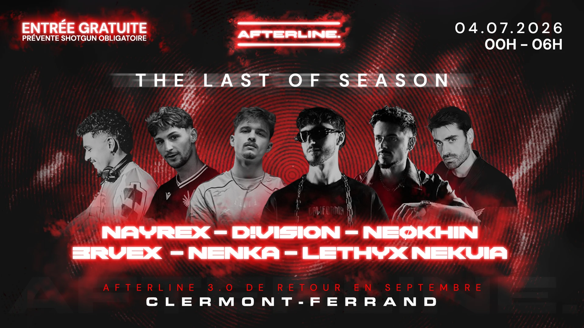 Afterline - The Last Of Season - Entrée Gratuite Cover