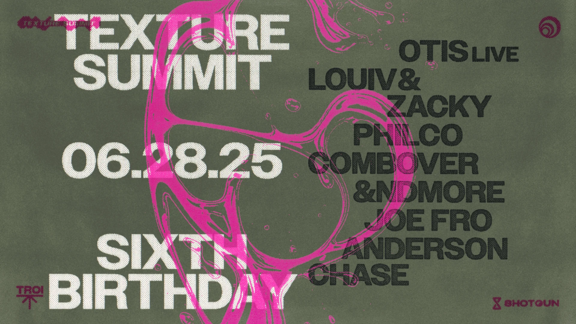 Texture Summit 6 Year Anniversary Cover