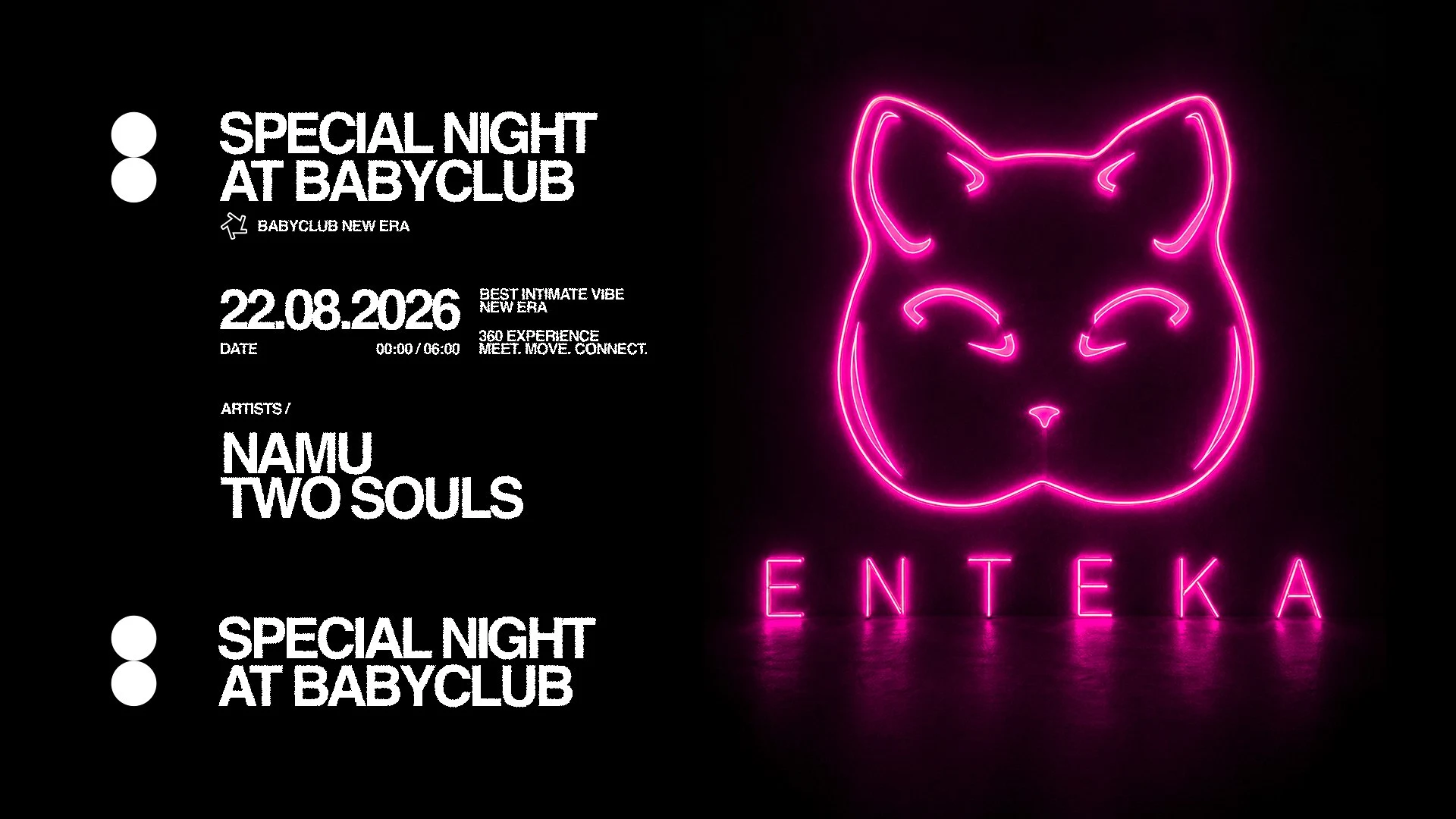 Spécial Night At Baby Club : Enteka - Namu + Two Sous Cover