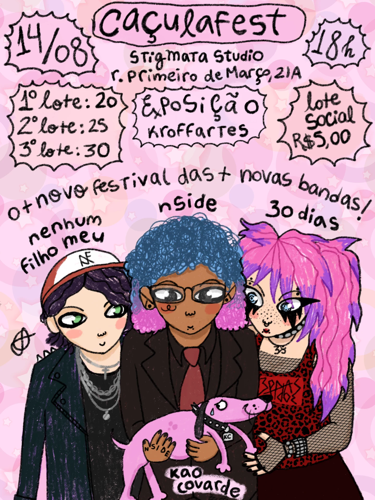 Caçulafest! -Kao Covarde; Nenhum Filho Meu; 30 Dias..; Nside Cover