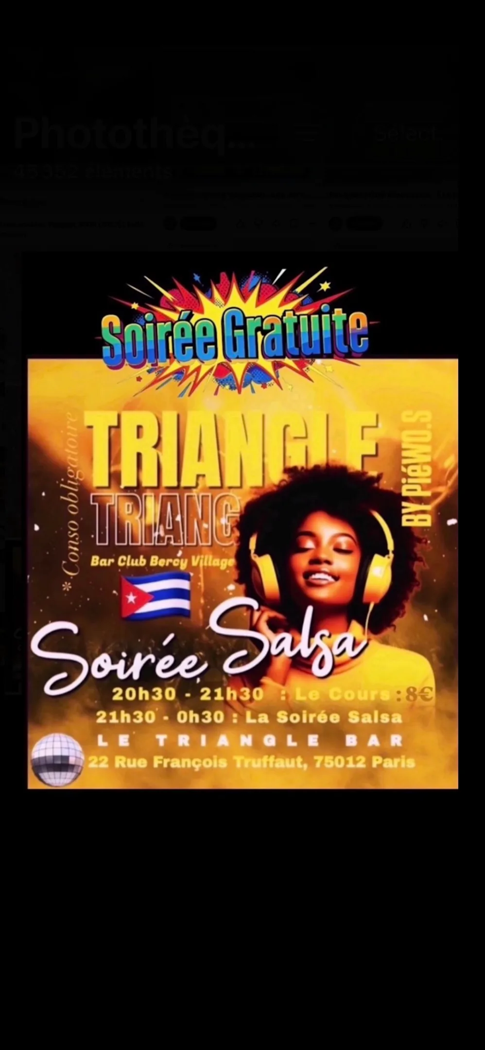 Samedi / Cours & Soirée Salsa Bercy Village Paris Cover