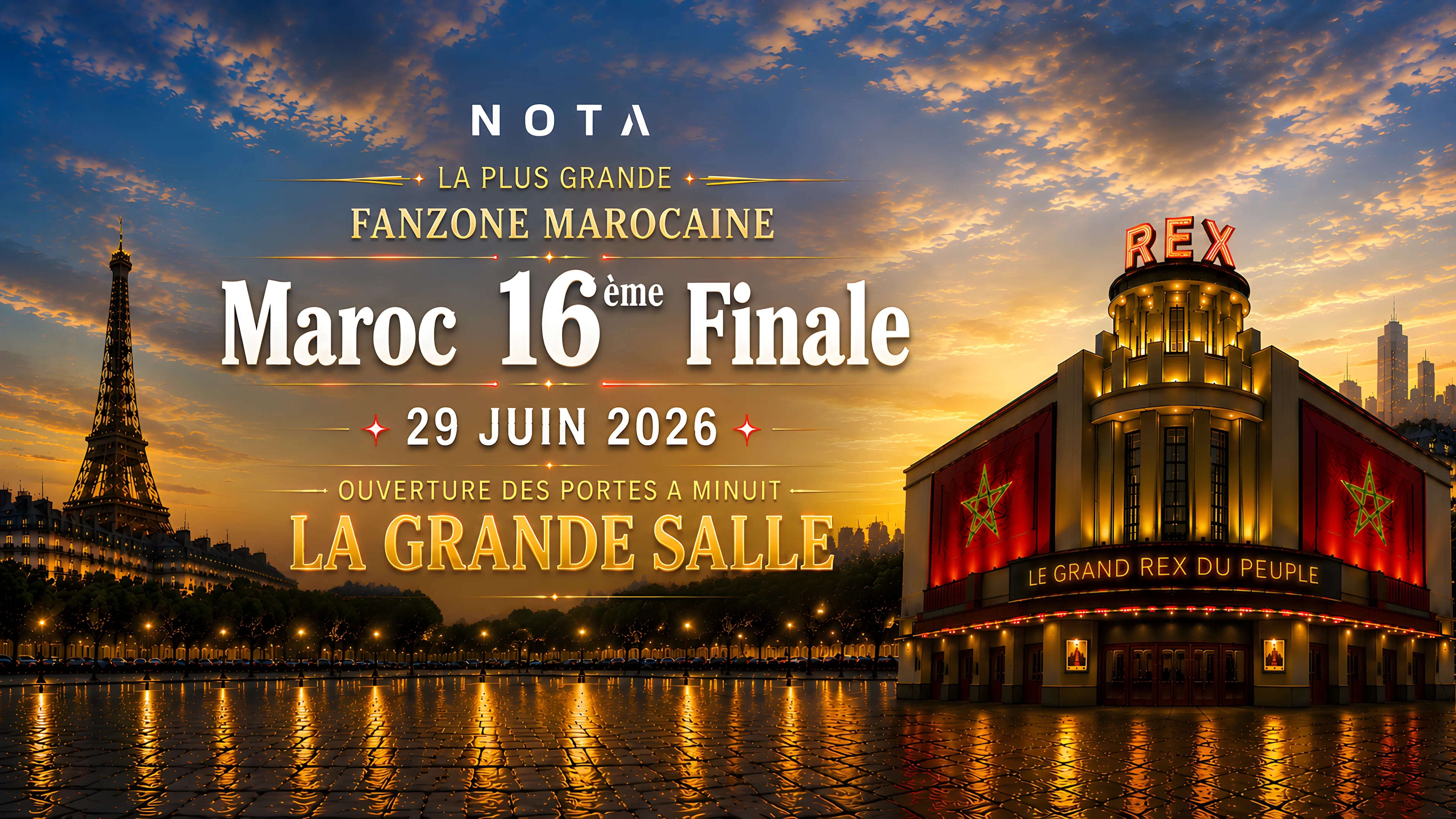 Fanzone Maroc Au Grand Rex - 1/16 De Finale Cdm2026 Cover