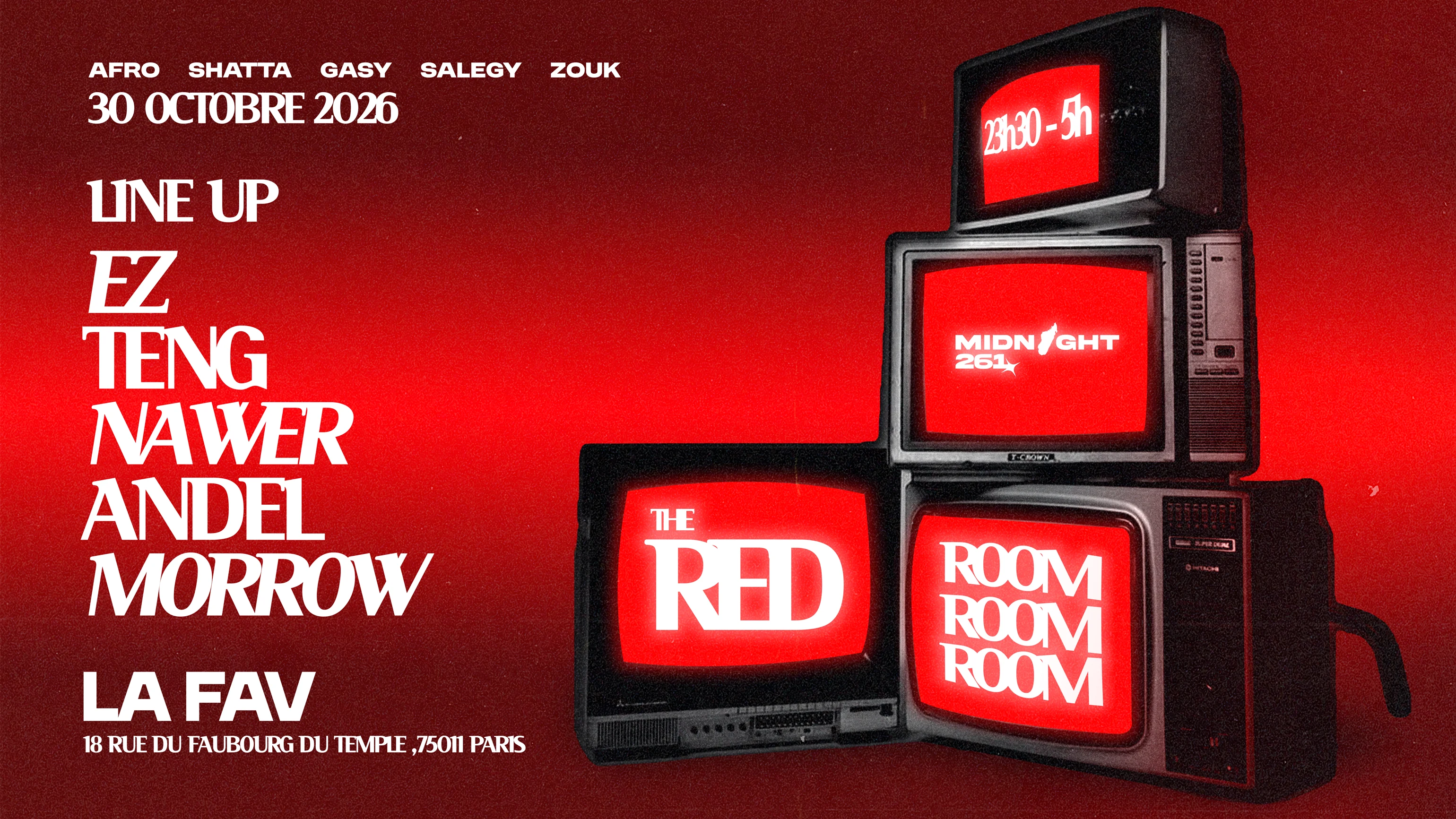 The Red Room | By Midnight 261 | La Fav Paris Cover