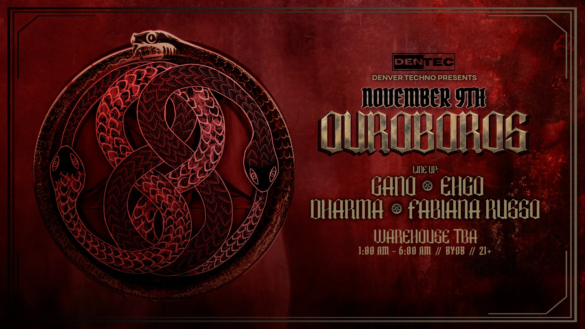 Ouroboros: A Denver Techno Experience Cover